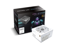Fonte De Alimentação Progaming 1000w 80 Plus Gold Totalmente Modular 12vhpwr I-stop Fan Branco