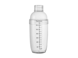 Conjunto de 3 Copos Misturadores em Resina Transparente para Misturar Bebidas com Escala TAISHENGDA