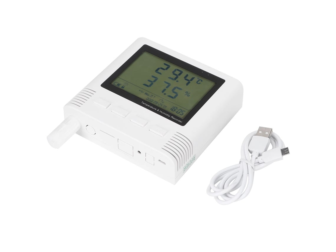 Registrador de Temperatura e Umidade USB com Alarme ±0.2℃ ±2%rh S/MARCA