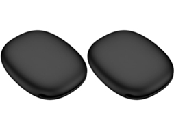 Lote Com 2 Mini Capas De Silicone Pretas Para Cabos