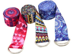 Conjunto De 2 Faixas Elásticas Resistência Para Exercícios Ioga Eringogo, Multicoloridas, Com Alta Tensão