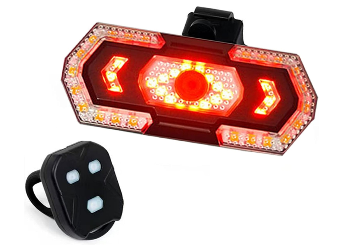 Sinais De Mudança De Direção Para Bicicleta, Luz Traseira Inteligente Para Bicicleta Com Controle Remoto Sem Fio, 5 Modos De Luz Diferentes,