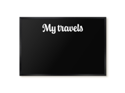 Magnetic Board My Travels For The Living Room Espelharte (60x40 Cm)