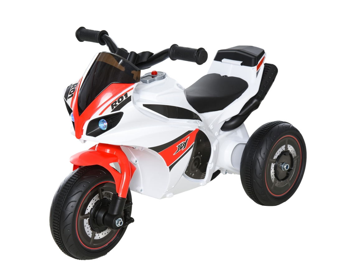 Moto Cavalgada Infantil (música, Efeitos de Luz, Vermelho e Branco)