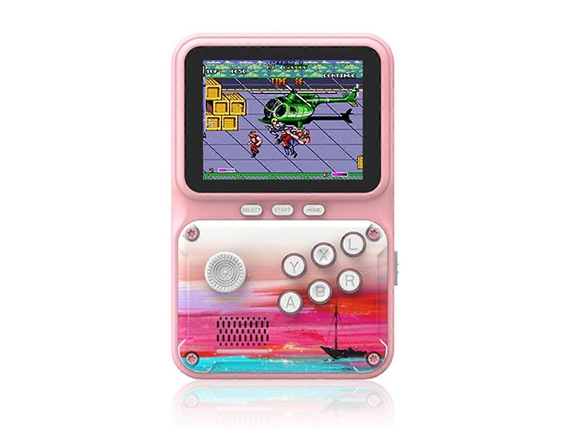 Console de Videogame Portátil GOKOCO com 2,8 polegadas, 500 jogos retrô arcade, compatível com conexão AV, ideal para presente infantil, rosa