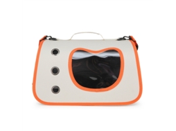 Bolsa de Transporte Portátil de Grande Capacidade para Animais de Estimação, com Abertura Lateral Respirável, na Cor Laranja PANOONA