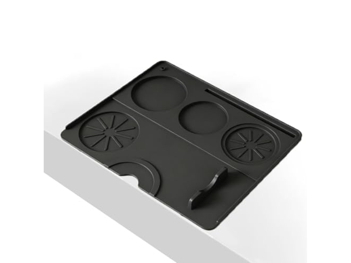 Tapete Para Café Antideslizante Silicone 24,5×19,5 Cm Preto Dureforward