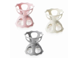Suporte Para Esponjas De Pó Beauty Egg, Suporte Para Esponjas De Pó, Pacote Com 3 Everley891 (rosa, Damasco, Cinza)