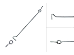 Ganchos de Vento 300 Mm Galvanizado Por Peça WOVAR