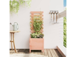 Vidaxl Vaso De Jardim C/ Suporte 39x39,5x114 Cm Madeira Douglas Maciça