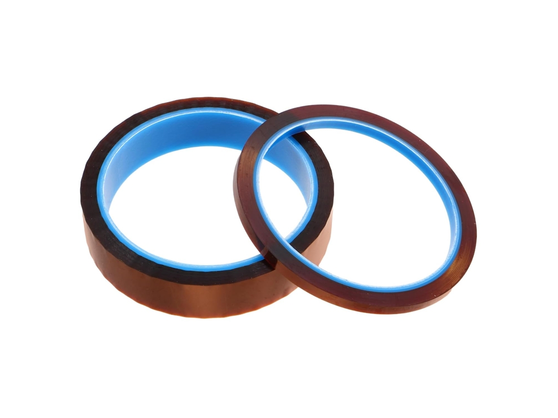 Inoomp 2-unidades De Fita Poliimida Reforçada C Adesiva Térmica Para Altas Temperaturas Impressão, Soldagem, Sublimação