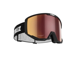 BLIZ Máscara Esqui Spark Dourado Brown With Red Multicoating/CAT3