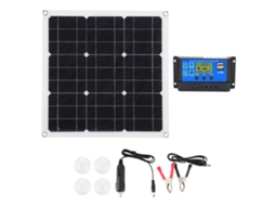 Painel solar monocristalino (portátil, com controlador)