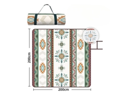 Tapete Piquenique Portátil Exterior Impermeável Antia Areia Campismo Viagem Jardim Estilo 1 Panoona
