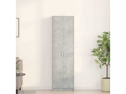 Vidaxl Guarda-roupa Cinzento 55 X 25 X 189 Cm Derivados De Madeira
