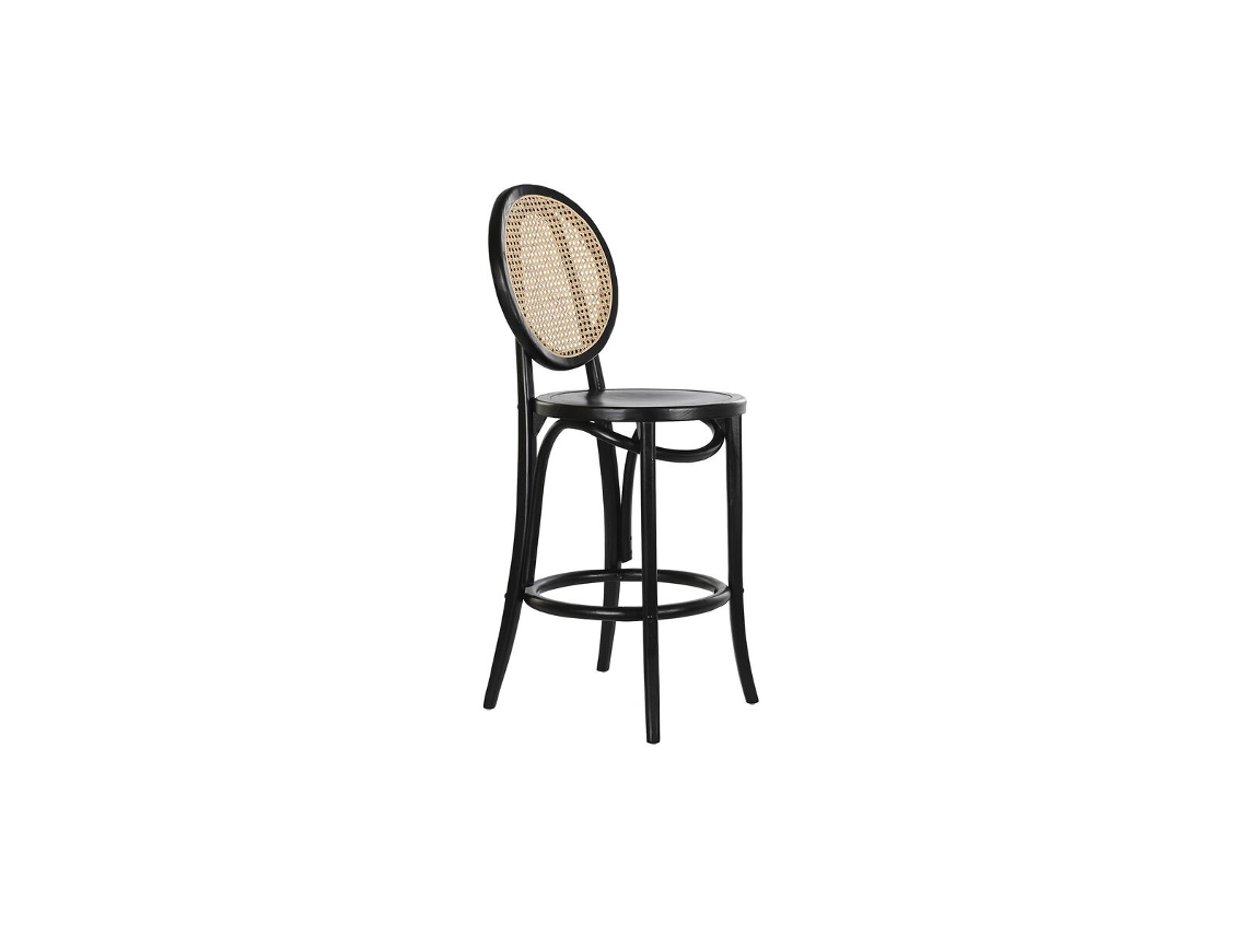 Banco DKD HOME DECOR (Preto - Rotim - 43 x 43 x 108 cm)