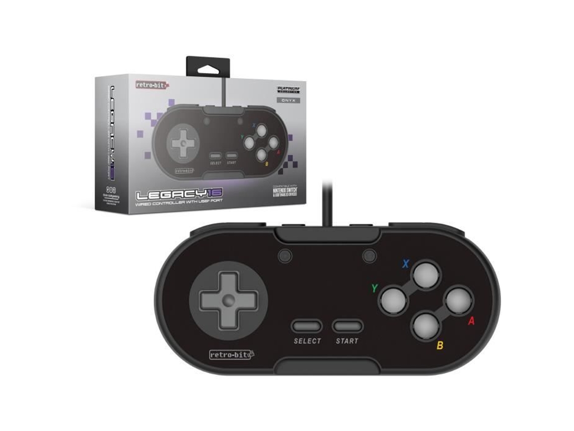 Controlador Retrobit Legacy 16 Usb Preto Switch, Pc, Steam, Raspberry Pi