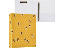 Pacote com 1 Pasta Argolas Redondas de 2,5 Cm e Bolsos Internos, 1/2 Pastas para Tamanho Carta , (28 X 21,6 Cm)