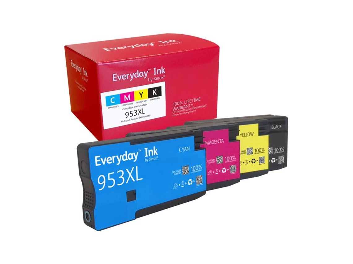 Cartucho De Tinta Compativel Xerox 006r04988 Compativel com HP 953xl Multipack/ 1600 Páginas/ Preto/ Cian/ Magenta/ Amarelo