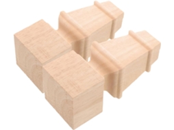 Conjunto De 2 Pés Madeira Maciça Para Móveis, Ideais Para Cadeiras, Escrivaninhas, Cômodas, Armários E Sofás