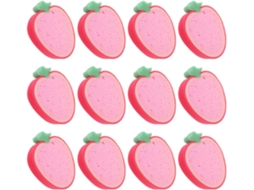 Esponjas De Cozinha Luxshiny Em Formato Morango Rosa Para Lavar Louça