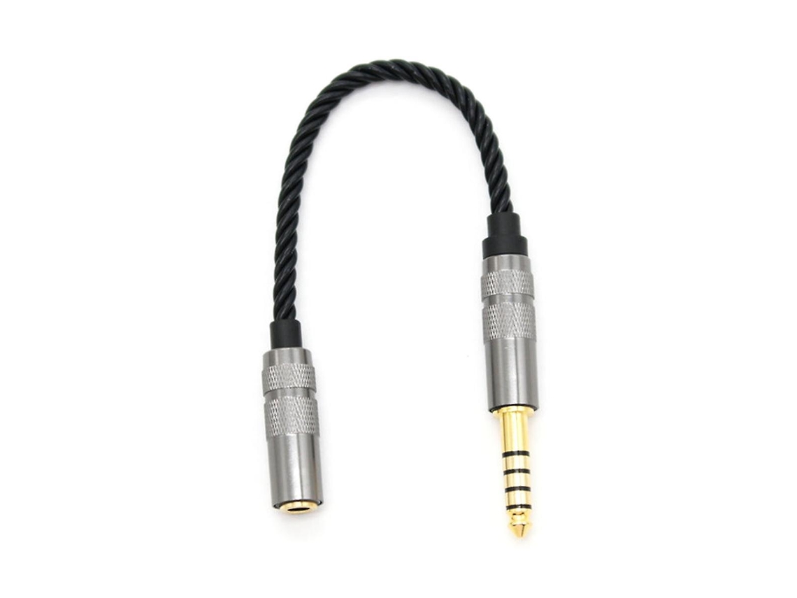 Cabo Adaptador De Áudio Balanceado Para Fone De Ouvido Hi Fi De 4,4 Mm, Conector Xlr De 4 Pinos Macho Para Fêmea Em Ângulo. Aquaforge