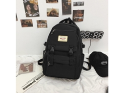 Mochila Infantil, Feminina, Faculdade, Preta, Aulas