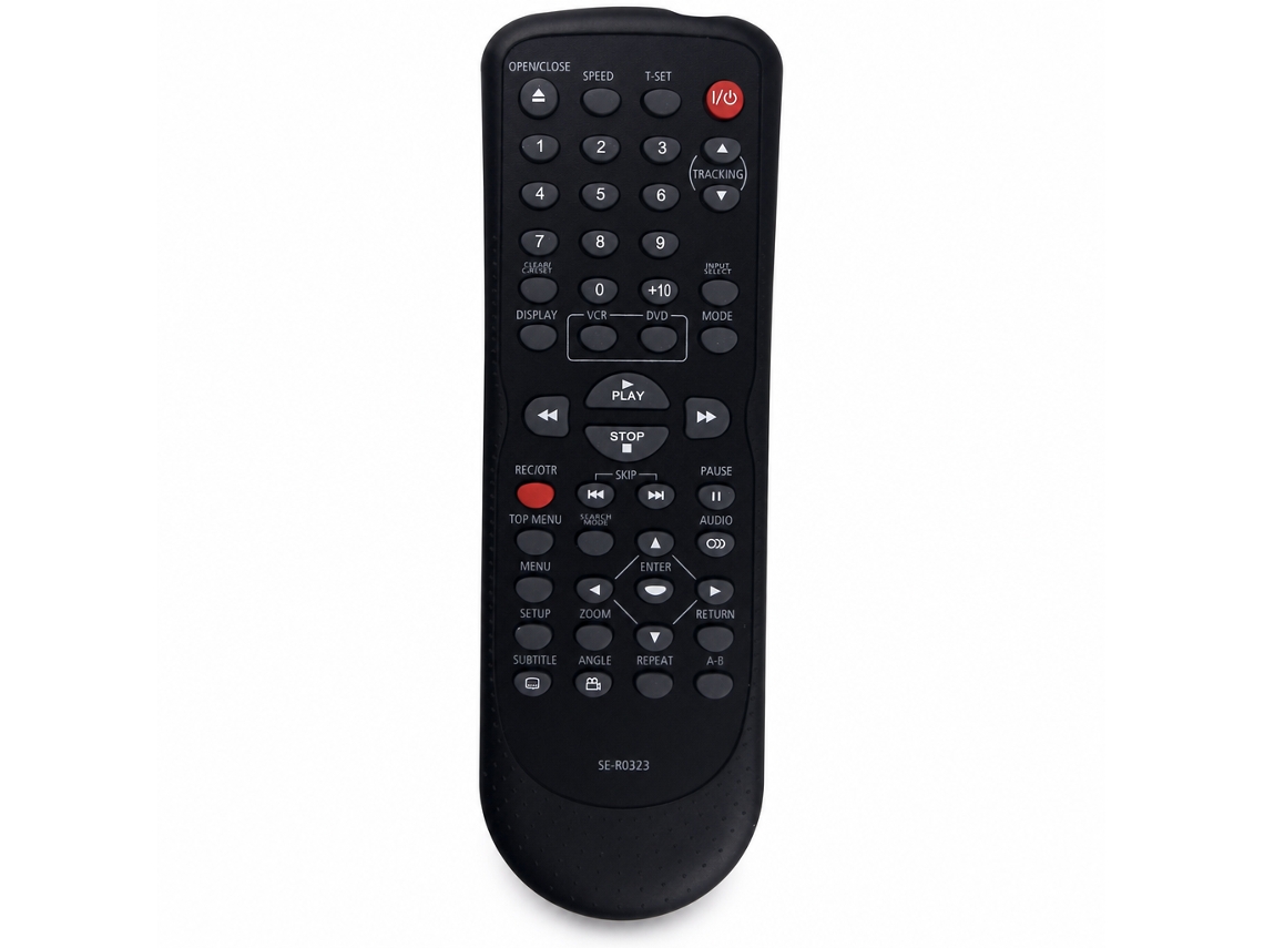 Comando À Distância De Substituição Compatível Com Leitor/gravador Dvd Vcr Toshiba Se-r0323 Sd-v296ku V296