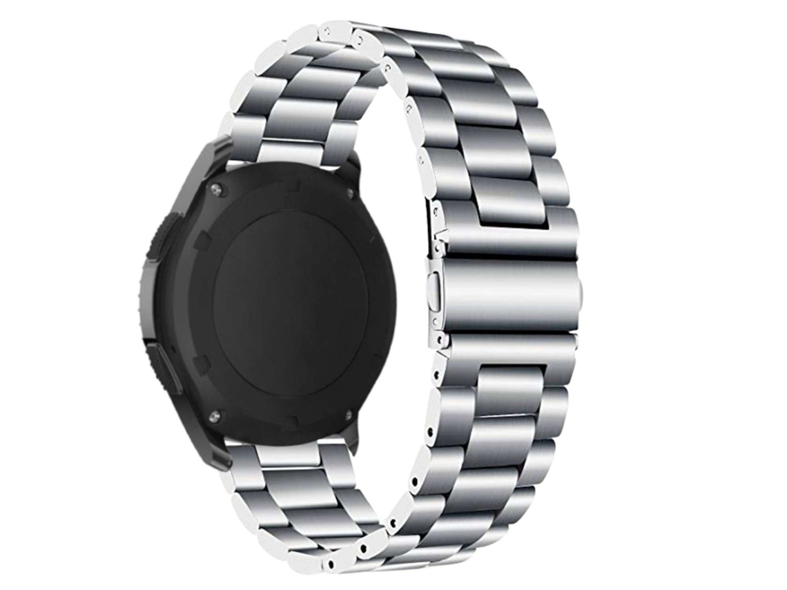 Bracelete Aço Inoxidável Adaptável Prateado para Xiaomi Mibro X1