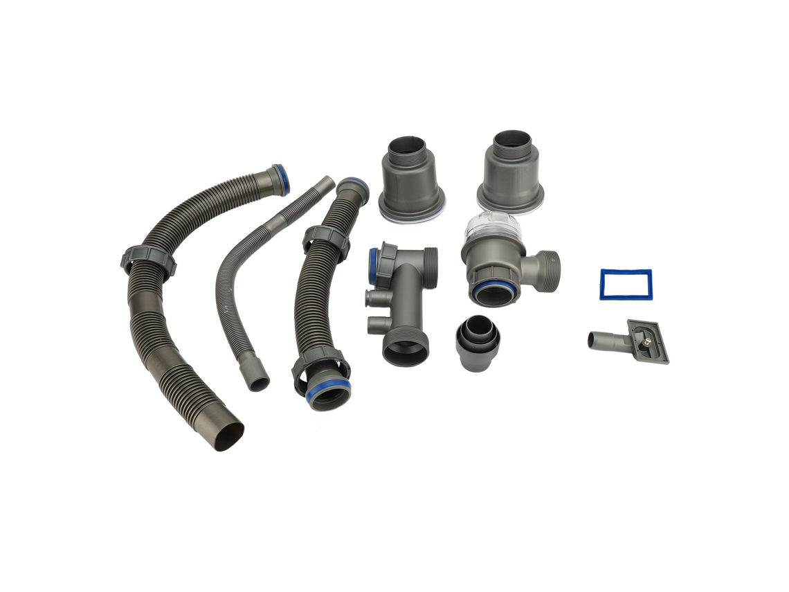 Kit de Esgoto para Pia de Cozinha Anti odor resistente a altas temperaturas para Pia Dupla com S/MARCA