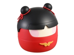 Baok-lixeira De Plástico Mini Para Mesa Com Tampa Abrível Pequena Lixeira De Contador Cesto De Lixo Pequeno Para Banheiro Quarto Escritório Vermelho