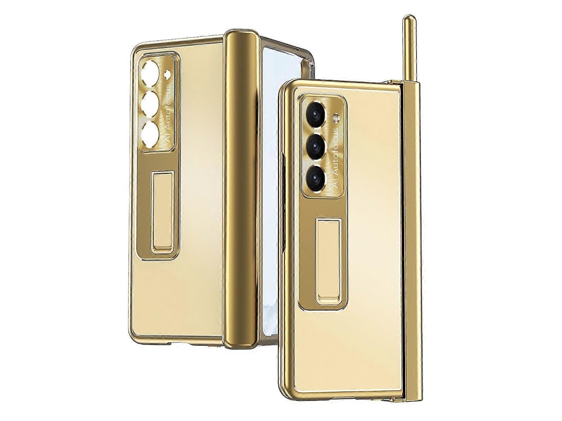 Capa Protetora De Celular À Prova De Choque Com Dobradiça Dupla De Liga De Alumínio Para Samsung Galaxy Z Fold5