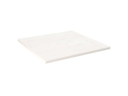 Vidaxl Tampo De Mesa Quadrado 80x80x2,5 Cm Pinho Maciço Branco