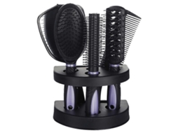 Conjunto De 5 Pentes E Espelhos Profissionais Para Cabelo, Escovas Antiestáticas Para Modelar Cabelo Jinyubo Store (roxo)