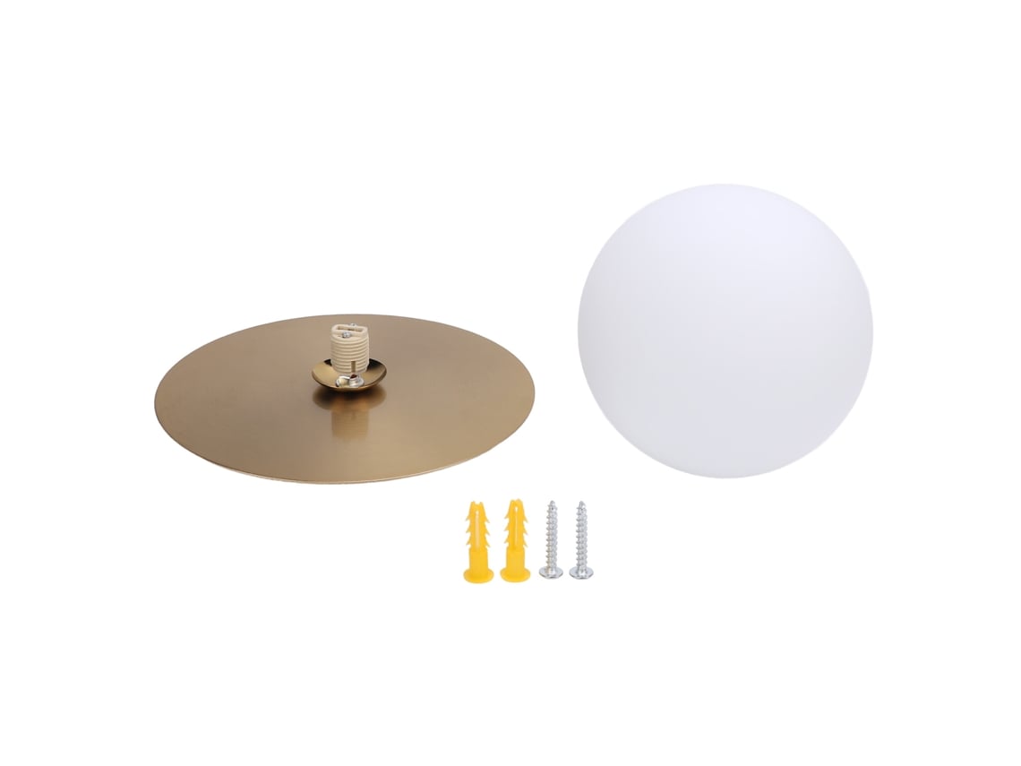 2026 lámpara de Parede Moderna de Globos para Sala Dormitório Corredor Cristal Branco Leite Dourado Sem Lâmpada G9