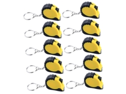 Conjunto De 10 Mini Fitas Métricas Retráteis Para Chaveiro, Práticas Para Costura.