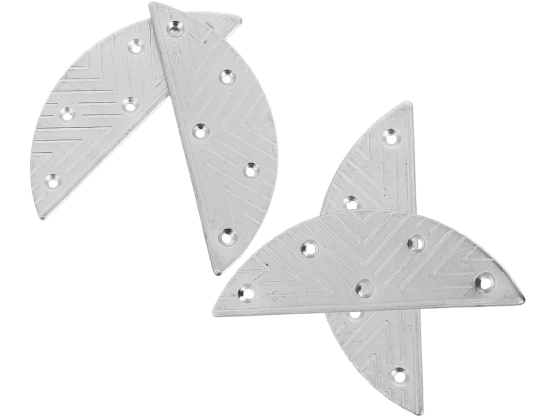 2 Pares De Placas Metal Ferro Fáceis Instalar Que Restauram A Planicidade Do Calçado, Ideais Para Reparo De Calcanhares