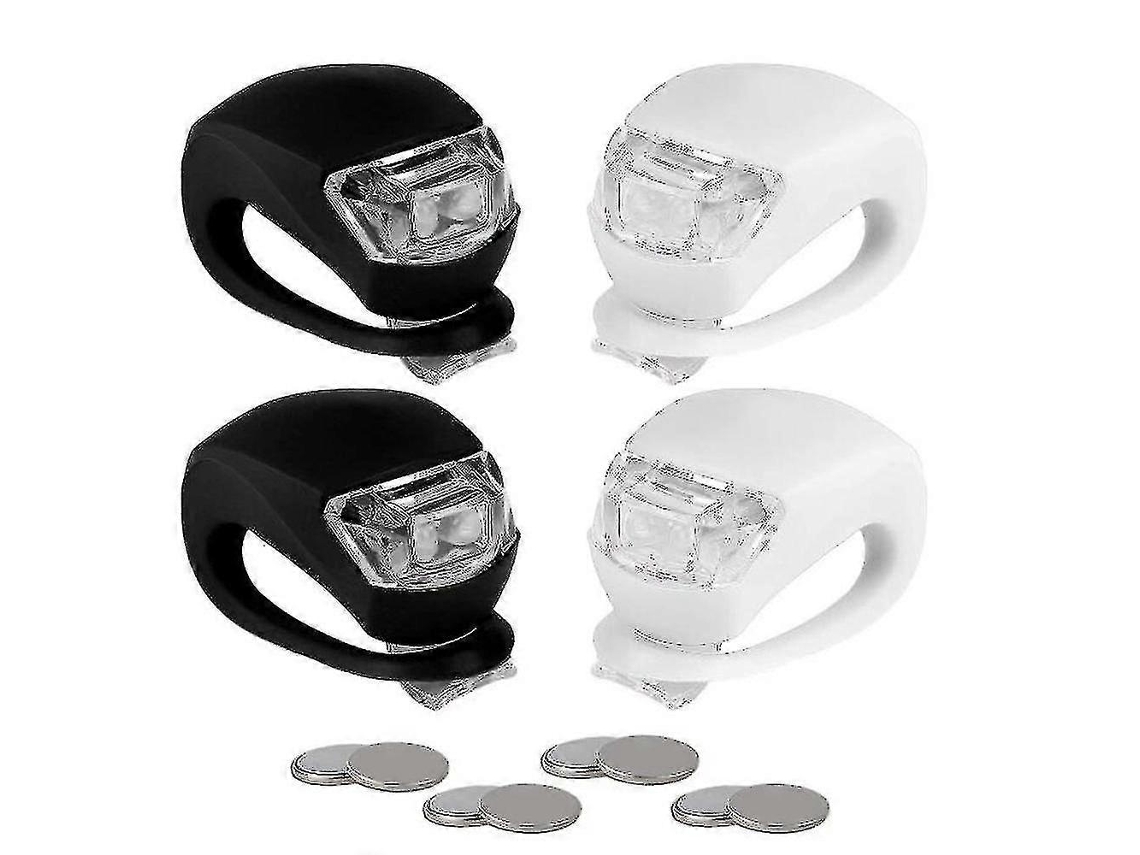 Rebe conjunto de Luzes Led para Bicicleta, Luzes de Emergência Dianteira e Traseira para Ciclismo Noturno 6 Peças