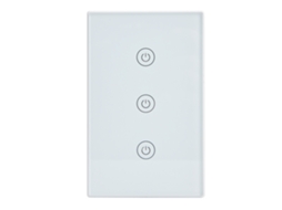 Chave de Vidro 3 Gang com Controle Remoto e App para Luzes S/MARCA