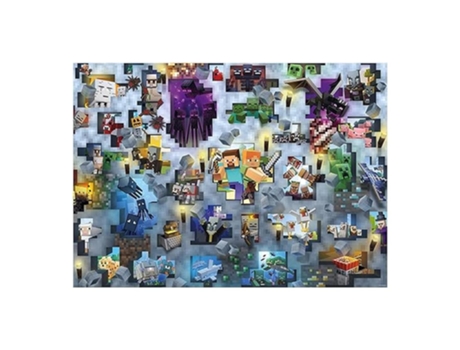 Quebra-cabeça Minecraft Ravensburger 1000 Peças Edição 2 12000422 P25ravensburger