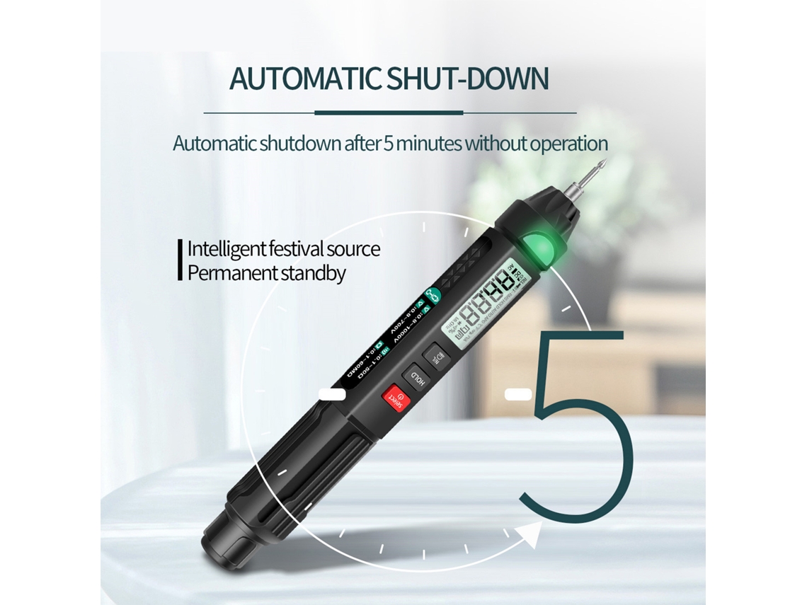 Medidor de pH Portátil com LCD Retroiluminado, Água, Aquário, Tanque, Solução, GM766 S/MARCA