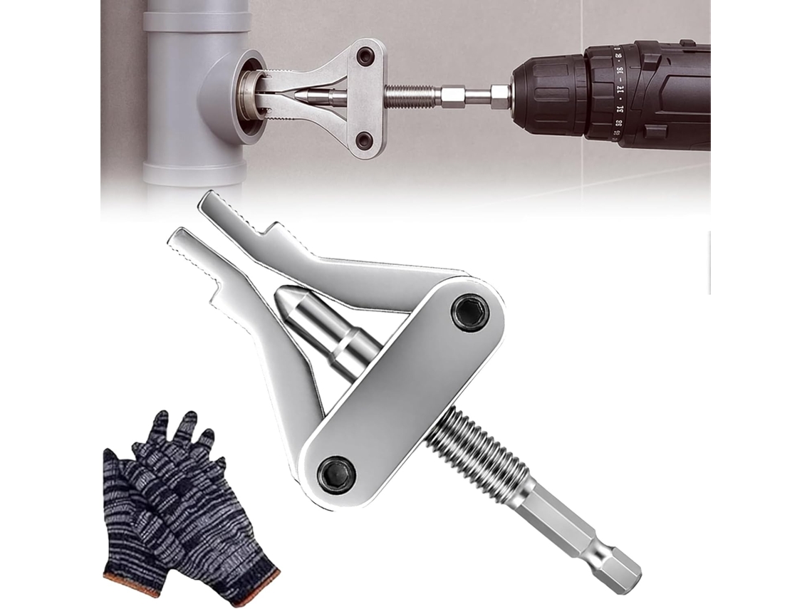 Ferramenta Extratora De Rosca Quebrada Para Tubos 1/2", 3/4" E 1".