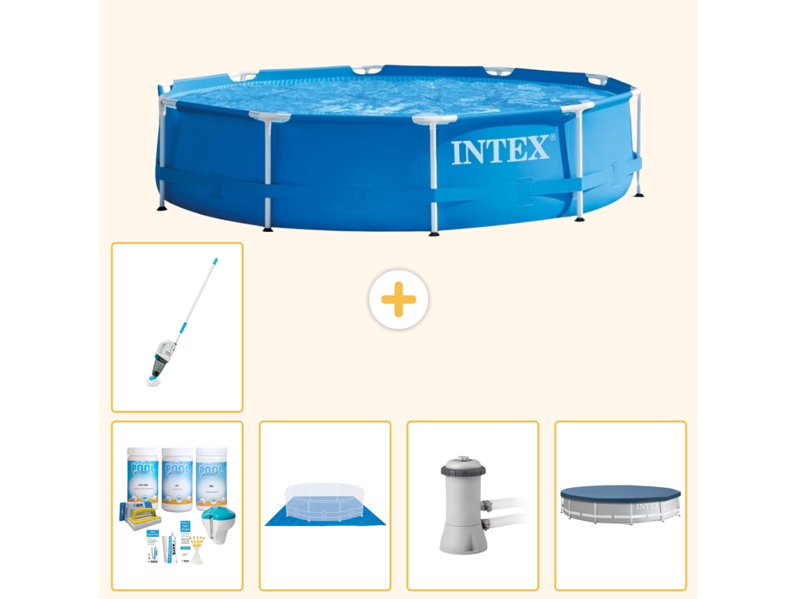 Intex Piscina Com Estrutura Redonda - 366x76 Cm - 6-peças S20433
