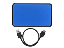 Enclosure Para Disco Rígido, 2,5 Polegadas, Usb3.0, Portátil, Azul (disco Não Incluso).