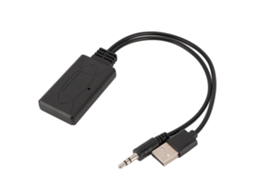 Adaptador de Audio Bluetooth para Coche Con Transmisor/receptor Inalámbrico Usb de 3,5 Mm para Música.