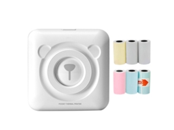 Impressora térmica mini Bluetooth portátil Pocket Sticker para fotos, notas e planos de trabalho com papel