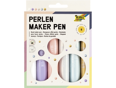Caneta FOLIA Pérola Cor Pérola Cores Sortidas