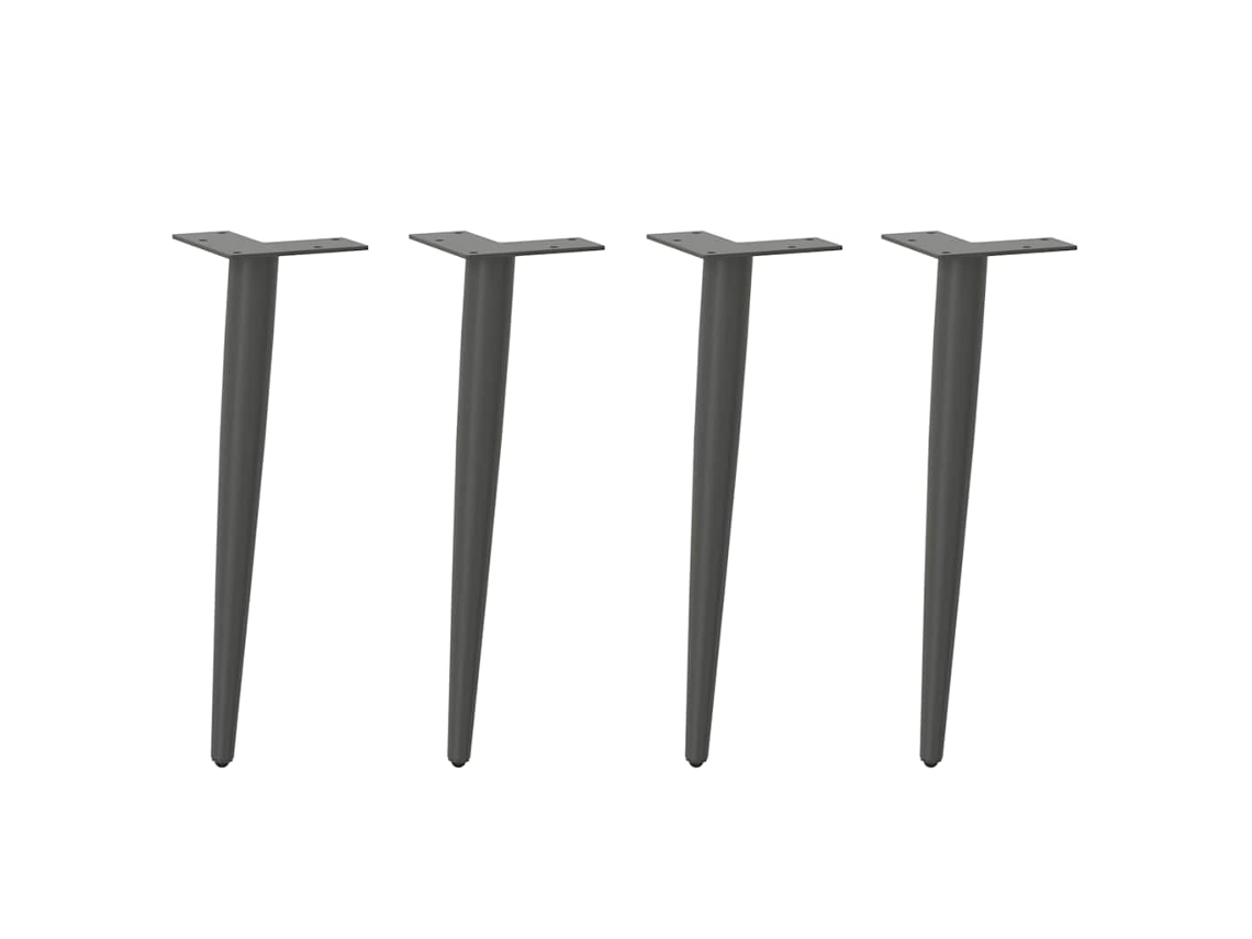 Coffee Table Leg, Coffee Table Legs Vidaxl Antracite Aço (42-43 Cm)