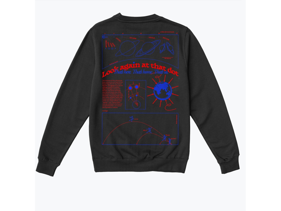 Unisex Look Again At That Dot. Black Sweatshirt-s