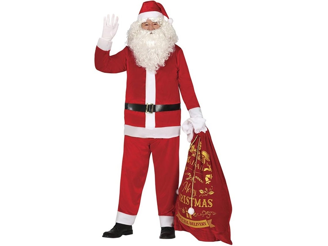Fato tradicional vermelho de Papai Noel para homem